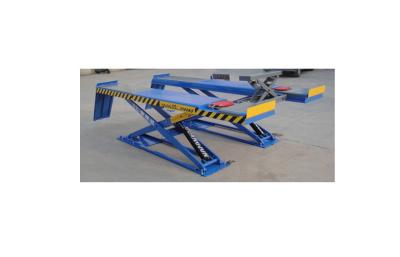 China 24V Control System Hydraulic Car Lift , Two Line Switch 350Z Alignment Scissor Lift for sale