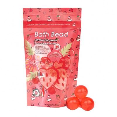 China Quick Version New Product OEM Private Label Skin Moisturizing Scented Body Bath Oil Around Bath Beads for sale