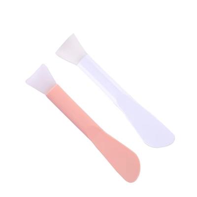 China High Quality Silicon Face Mask Brush Soft Flexible Pink Vegan Silicon Face Mask Brush White Double for sale