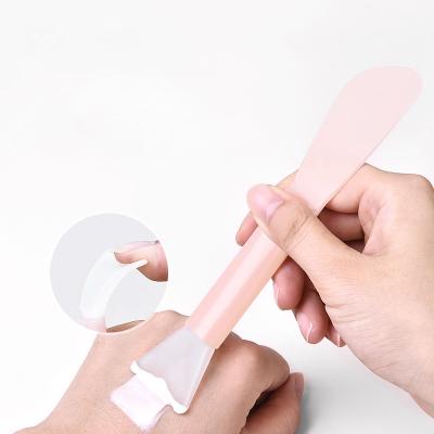 China Custom Flexible Tow Sides Silicone Pink White Face Mask Silicone Face Mask Cream Brush Face Mask for sale