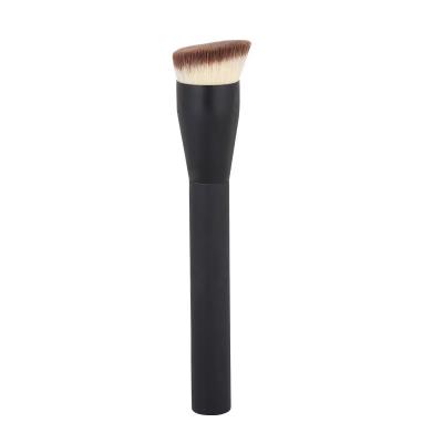 China Wholesale High Quality Private Label Flat Concealer Brush Black Single Flat Make Up Concealer Brush for sale