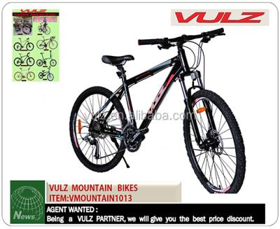 China VULZ MOUNTAIN BIKES 101315 aluminum 27speed mountain bike with disc brake 6061 aluminum alloy 7005 21 speed 26 bicicleta mountain bike for sale