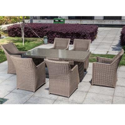 China Modern Outdoor Rattan Furniture All Weather Patio Furniture Set Wicker Rattan Sofa Set for sale