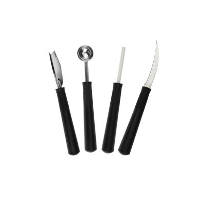 China Viable Sustainable Kitchen Instrument Fruits And Vegetables Carving Graving Tool Kit With Plastic Handle for sale