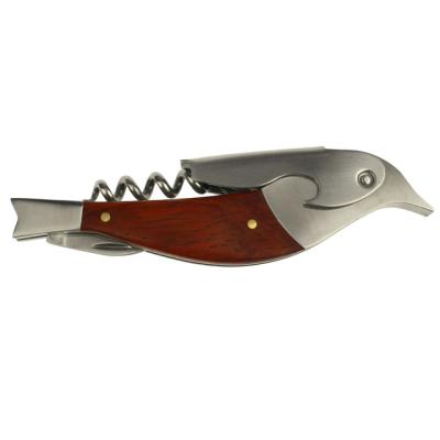 China Viable Viable Bird Shape Stainless Steel Wine Corkscrew Bottle Opener for sale