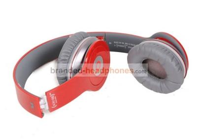 China Red Folding On-Ear Headphones Mic/Remote Control Beats By Dr Dre Solo Hd Headphones For Mp3 for sale