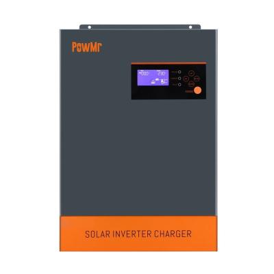 China Grid Tie Power System 5.5KW 48V MPPT Solar Pure Sine Wave Inverter Charger 500V PV Input 220V 5500W All In One Hybrid Solar Inverter for sale