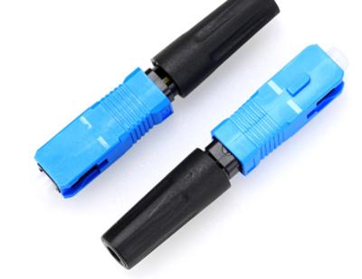 China FTTH china fiber optic sc/upc fast drop wire quick connector for covered fiber optic cable for sale