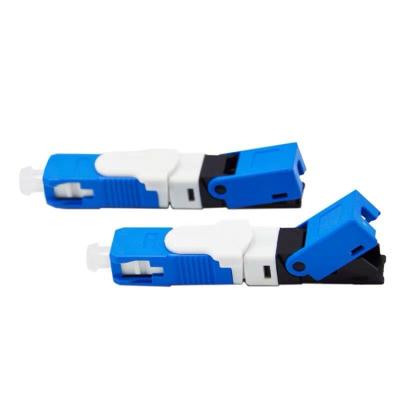 China High quality SC UPC quick connector FTTH WHB&R ftth quick connector for fiber drop cable for sale