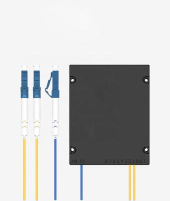 China Telecom Network Fiber Equipment ftth Fiber Optic PLC Splitter 1x2 1x4 1x8 1x16 1x32 1x64 LC Optical Cassette Splitter Card Type for sale