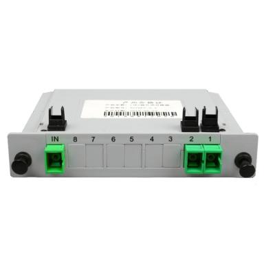 China Hot Sale FTTH Splitter 1x2 1x4 1x8 1x16 1x32 1x64 PLC Fiber Optic Splitter LC APC Slot Type PLC Splitter for sale