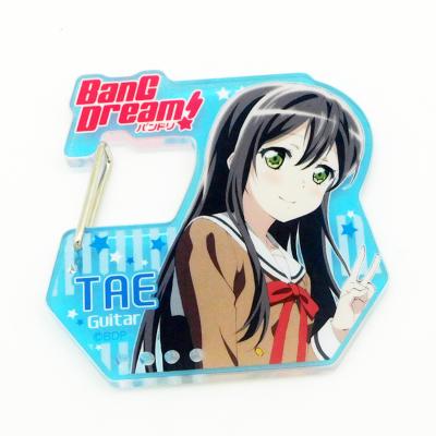 China Acrylic Plastic Rock Climbing Buckle Anime Figure Printed Customized Shaped for sale