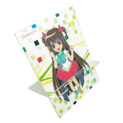 China A figura privada CMYK da foto dos desenhos animados de Logo Anime Phone Stand With imprimiu à venda