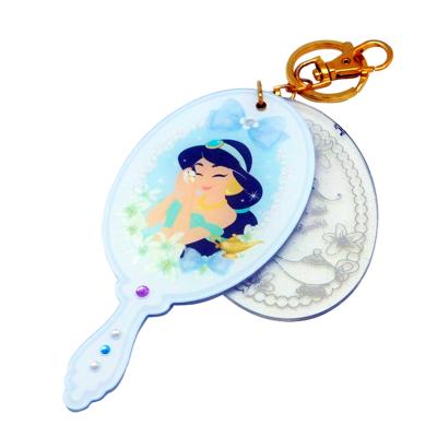 China Cartoon Character Acrylic Hand Mirror , Lightweight Handheld Vanity Mirror for sale