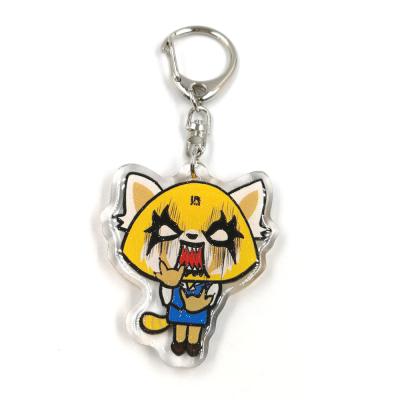 China Custom  high quality cartoon acrylic printed clear epoxy acrylic keychain charms as halloween gifts Te koop