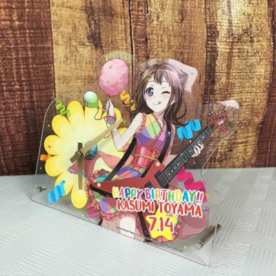 China ROHS Anime Figure Cartoon Alarm Clocks Battery Powered Desk Clock Fine Craftsmanship for sale