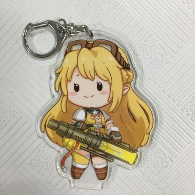 China O laser cortou o personagem de banda desenhada feito sob encomenda acrílico de Keychains impresso à venda