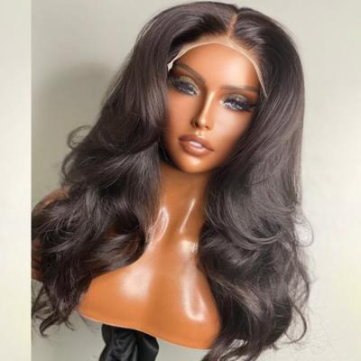 China Peruvian Silky Straight Wave Lace Frontal Wigs Virgin Hair Line Hd Lace Wigs Pre Plucked Bleached Knots Lace Front Wigs for sale