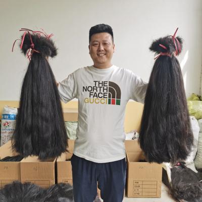 China Wholesale Xuchang Silky Straight Wave Hair Supply 100% Raw Unprocessed Peruvian Indian Brazilian Hair for sale