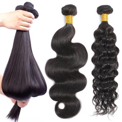 China Wholesale Raw Unprocessed Cuticle Aligned Hair Double Pulled Hair Bundles Silky Straight Wave for sale