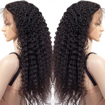 China Silky Straight Brazilian Virgin Hair Water Wave Wigs 5X5 Lace Front Closure Hair Wig for sale