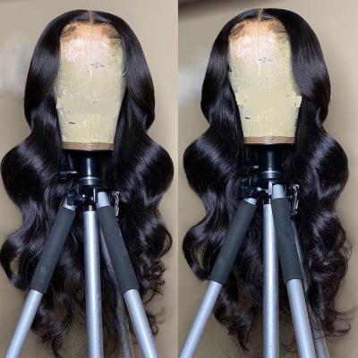 China Bleached Silky Straight Wave Knots Brazilian Front Wig With Baby Hair 150% Density Lace Front Wigs Body Wave Hair Suppliers Wholesale for sale