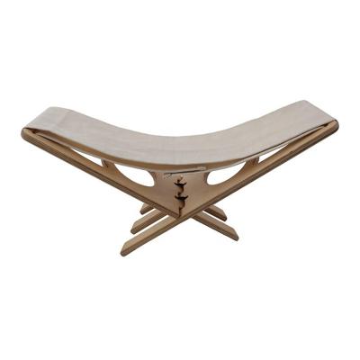 China Simple Folding Nomad Folding Meditation Bench - Black or Natural for sale