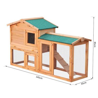 China Hutch Pet House Wood Outdoor Rabbit Breathable Pet Cage Small Rainproof Stable for sale