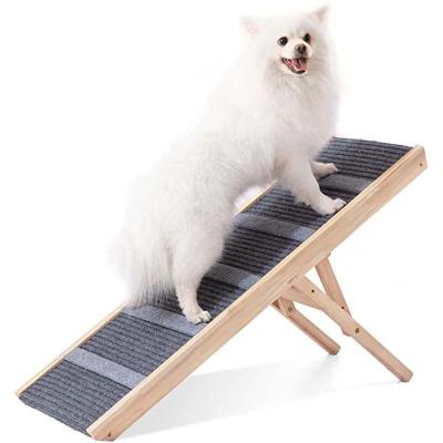 China Adjustable Hand Wash Pet Ramp for Dogs and Cats Foldable Portable Dog Ramp for Bed, Couch, Cars and SUV with Traction and Non-Slip Mat for sale