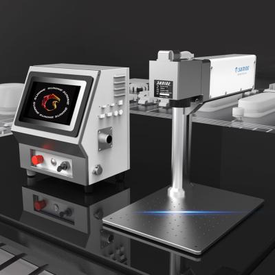 China Laser Marking Desktop Mini Portable Metal Plate JPT RAYCUS IPG 20W 30W 50W Color Fiber Laser Marking Machine for Jewelry for sale