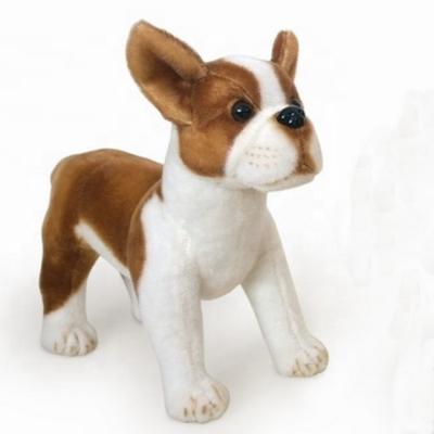 China New Design Stuffed Plush Dog Stuffed Realistic Stuffed Toy Stuffed Boston Terrier Stuffed Toy for sale