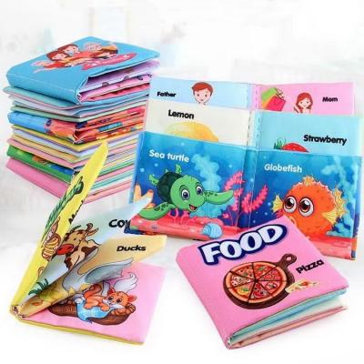 China Developing intelligence and activity playing hot sale baby cloth book early educational baby toy soft cloth book for child for sale