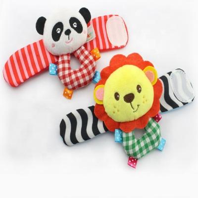 China Hot Selling Funny Educational Toy 4PCS Baby Rattle Set Baby Toys Foot Finder Socks Wrist Ratchets Wristband Baby Toys for sale