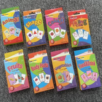 China Paper factory wholesale paper printing toys educational flash cards for sale