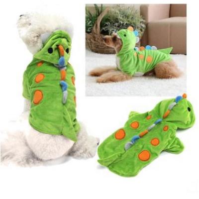 China Amazon Hot Selling Plush Dog Cat Hoodie Clothes Plush Dinosaur Pet Trained Cosplay Costume for sale