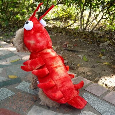 China Hot Selling Stocked Plush Lobster Dog Clothes Pet Costume for sale