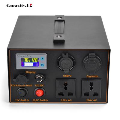 China Outdoor camping 12v to220V inverter 50AH lithium rechargeable battery pack with bms for outdoor camping for sale