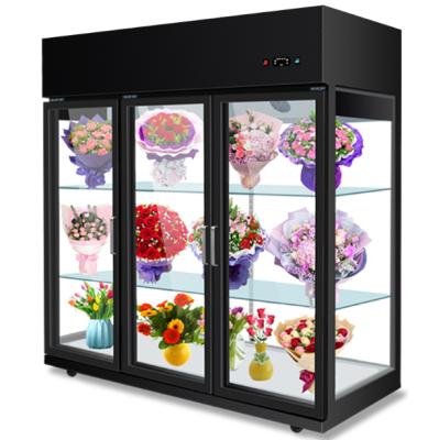 China Single-temperature Florist Luxury Fridge Freezer Flower Cooler Chiller Fridge For Florist for sale