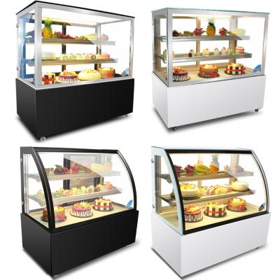 China Double-temperature cake shop bakery bakeshop dessert cake showcase/cake display showcase/chiller display refrigerator for bakery for sale