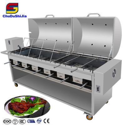 China Easily Cleaned Heavy Duty Barbecue Skewer Machine Doner Kebab Machine Fish Roasting Machine for sale