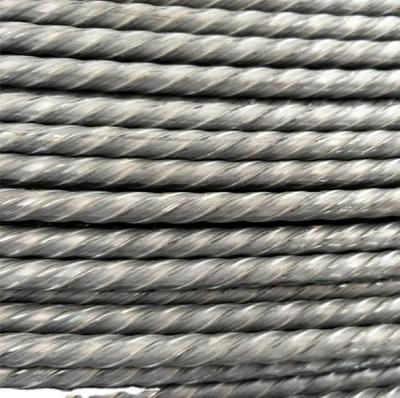 China Construction 4mm 6mm 7mm Ribbed Spiral PC Steel Wire Ribbed for sale