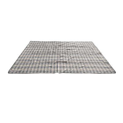 China Calico Picnic Mat Waterproof Yellow Check Picnic Portable Outdoor Camping Beach Mat for sale