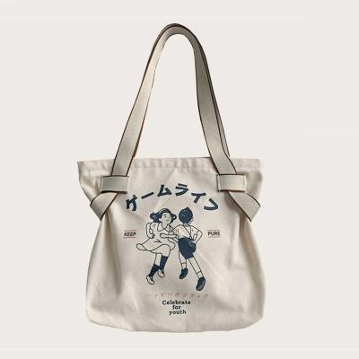 China Others Wholesale Custom Japanese Tote Bag Canvas Tote Bag Printing Tote Handbag For Women for sale