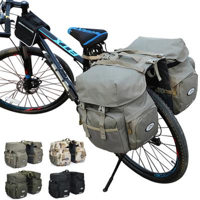 China OEM Bike Waterproof Heavy Duty Rear Pannier Bag Double Side Motorcycle Carry Bags Cycling Bicycle Rear Seat Trunk Bag for sale