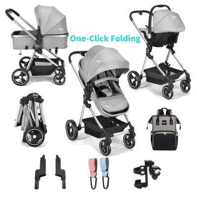 China Cheapest Single Yiwu Stroller Aluminum Frame Foldable Portable Sports Bebes Para Carritos 1 in 1 in 1 Baby Pram Bebes Productos Para for sale