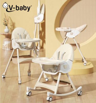 China 2023 Modern Hot Cheap Plastic Baby Chair Good Seller Amazon Children Fold High Feeding Chair for sale