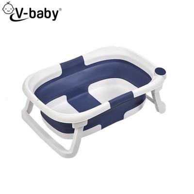 China Indoor New Goods New Style Folding Plastic Baby Bath Tub New Good Folding Baby Bath Tub With Fold Portable Bathtubset for sale