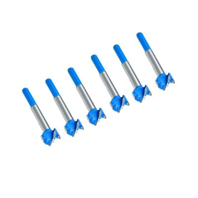 China Alloy Thickness CTT Plastic Wood Hole Saw Hex Leg With Blue Coated Drill Bit for sale