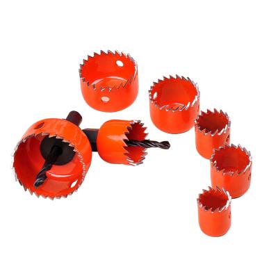 China Wood Saw Kit Set In Plastic Box 13pcs High Speed ​​Carbon Steel Hole Saw Blade For Wood Drywall Plastic Cutting for sale