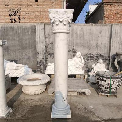 Китай White Marble Roman Columns Natural Stone Carved Pillars ome Decoration House Building Large продается